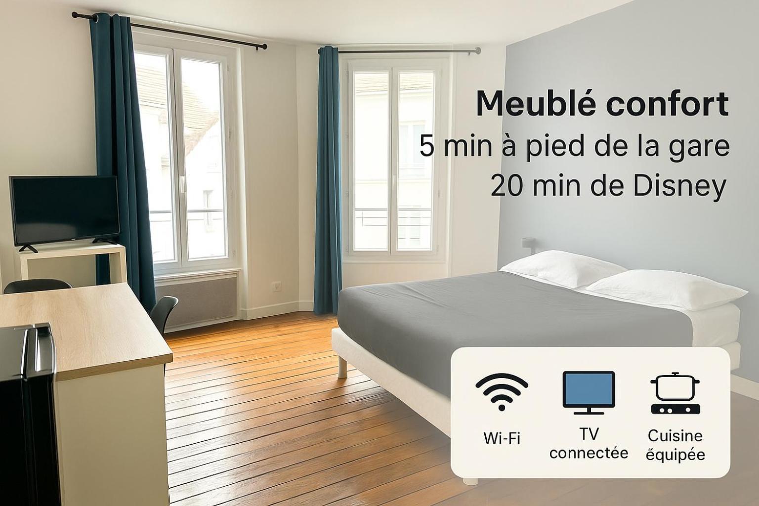 Appartement Maciet 4- Centre Ville Meaux-Gare-Disney Dış mekan fotoğraf